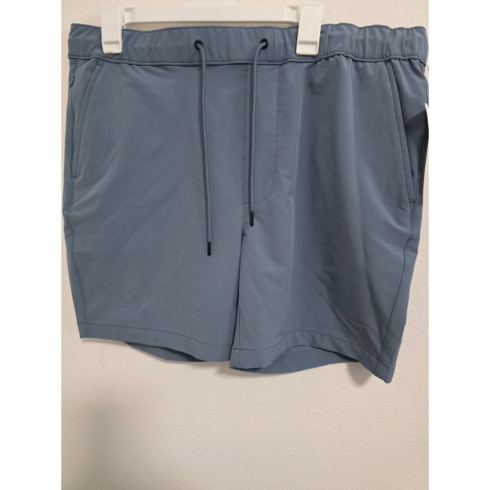 Goodfellow & Co Mens Tech Jogger Shorts Blue Large 4-Way Stretch NWT